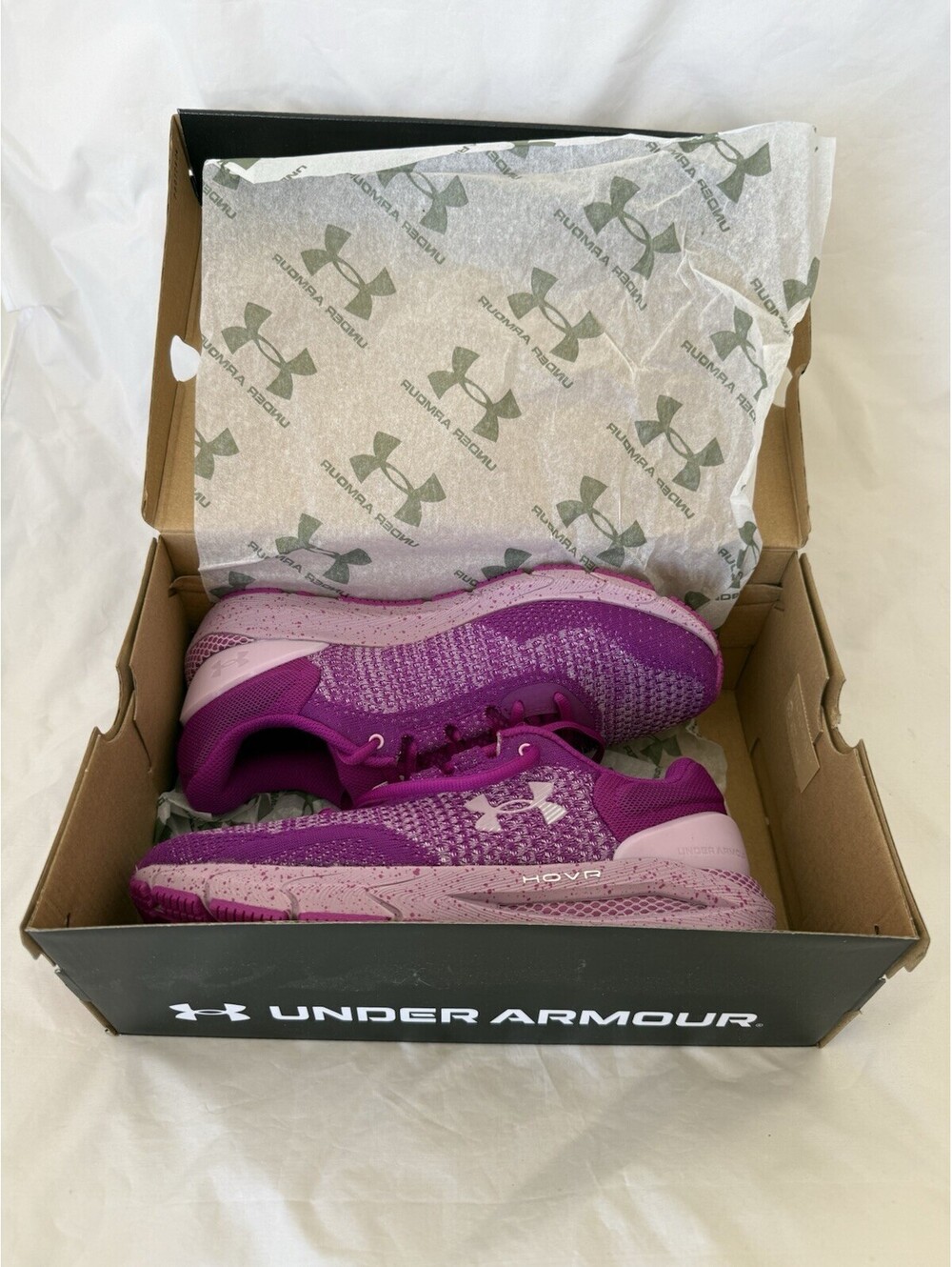 Under Armour UA W HOVR Intake 6 NEW 9.5 Mystic Magenta Knit Sneakers 3026141-501